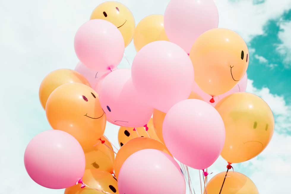 Balloons representing resilient mindset