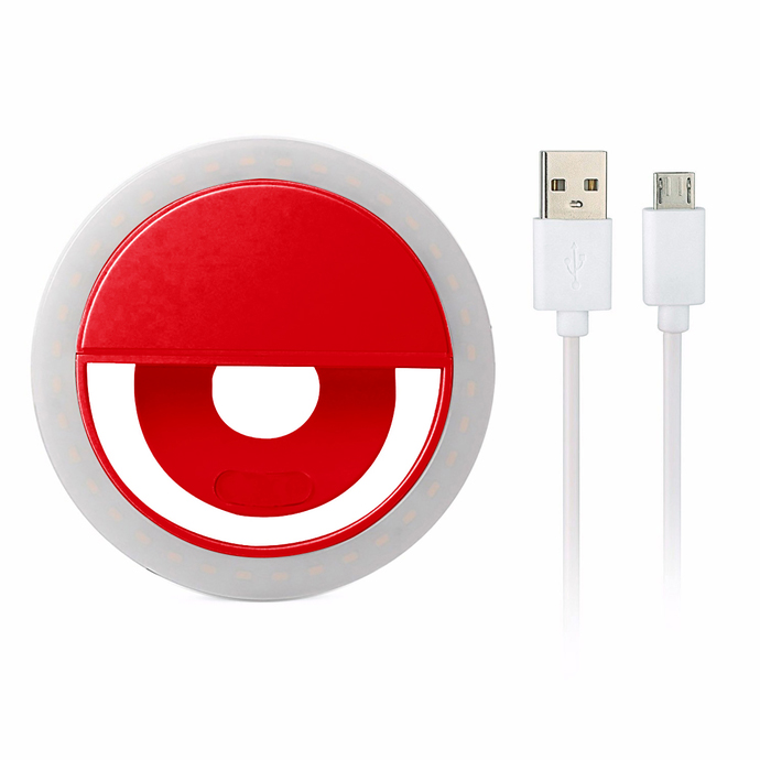Adjustable Ring Light Red
