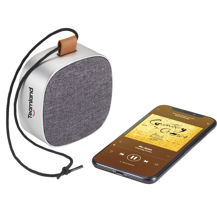 Retro Metal & Fabric Waterproof Bluetooth Speaker