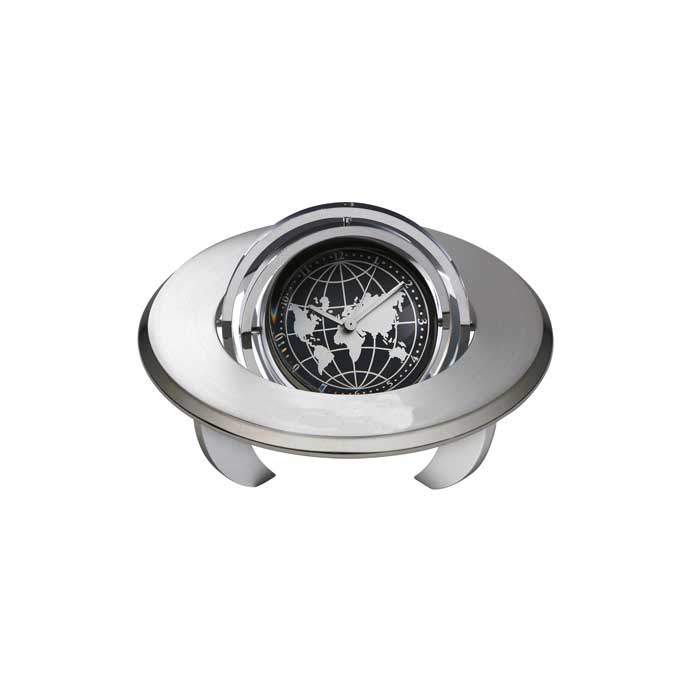 Gyro Spinning Globe Clock