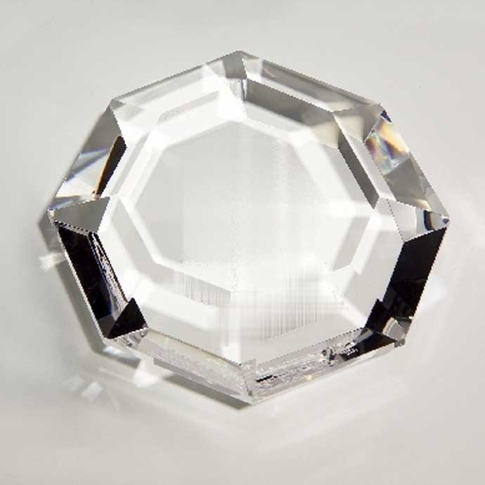 Optically Perfect Octagon Paperweight