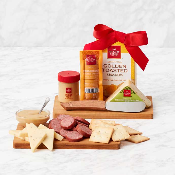 A Taste of Hickory Farms With Cutting Board