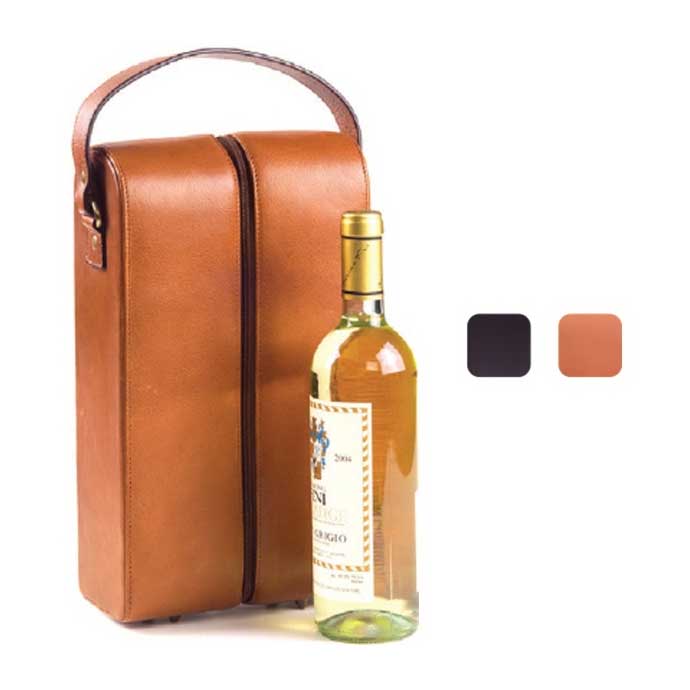 Double Leather Wine Carrier