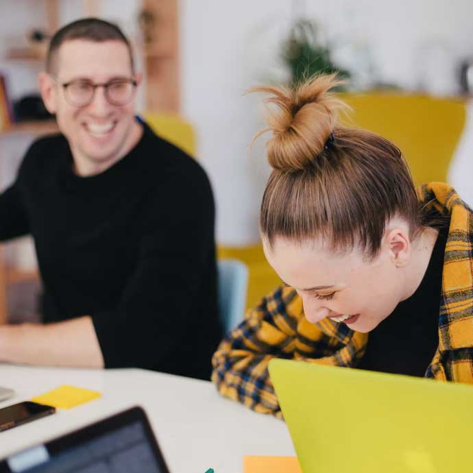 Two Employees that are Emotionally Intelligent at Work