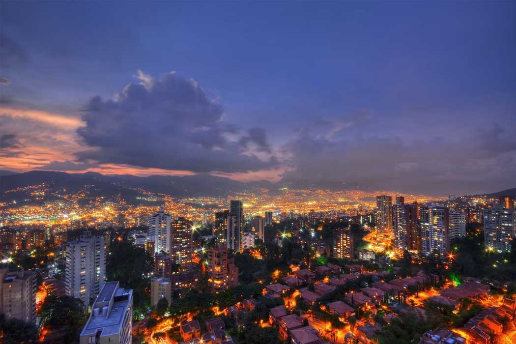 Picture of city skyline team building