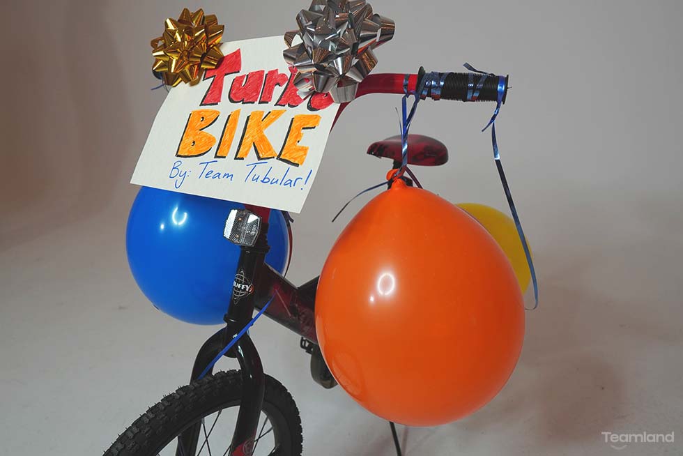 picture of a bike for donation as part of teambuilding