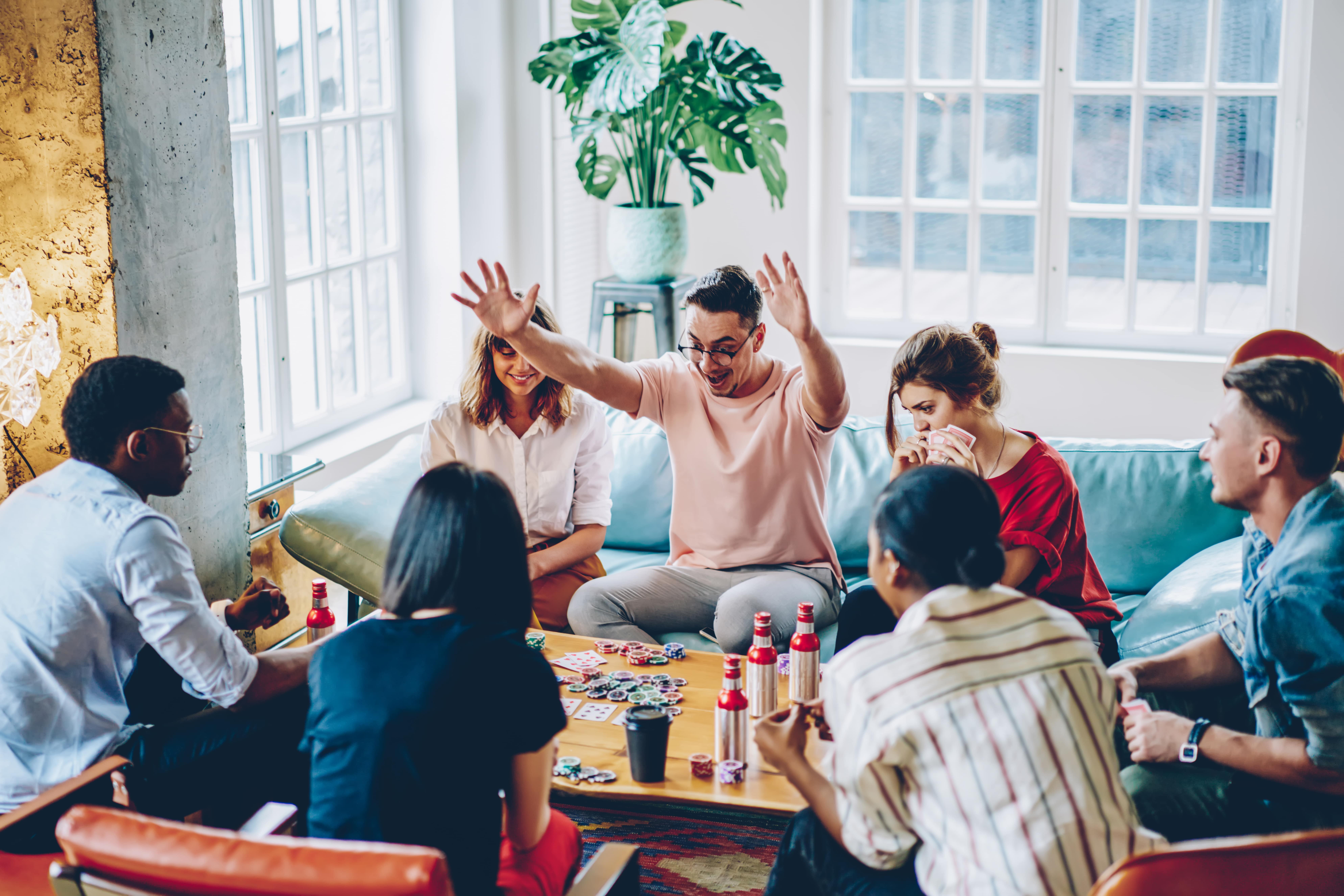 Winning a game with colleagues