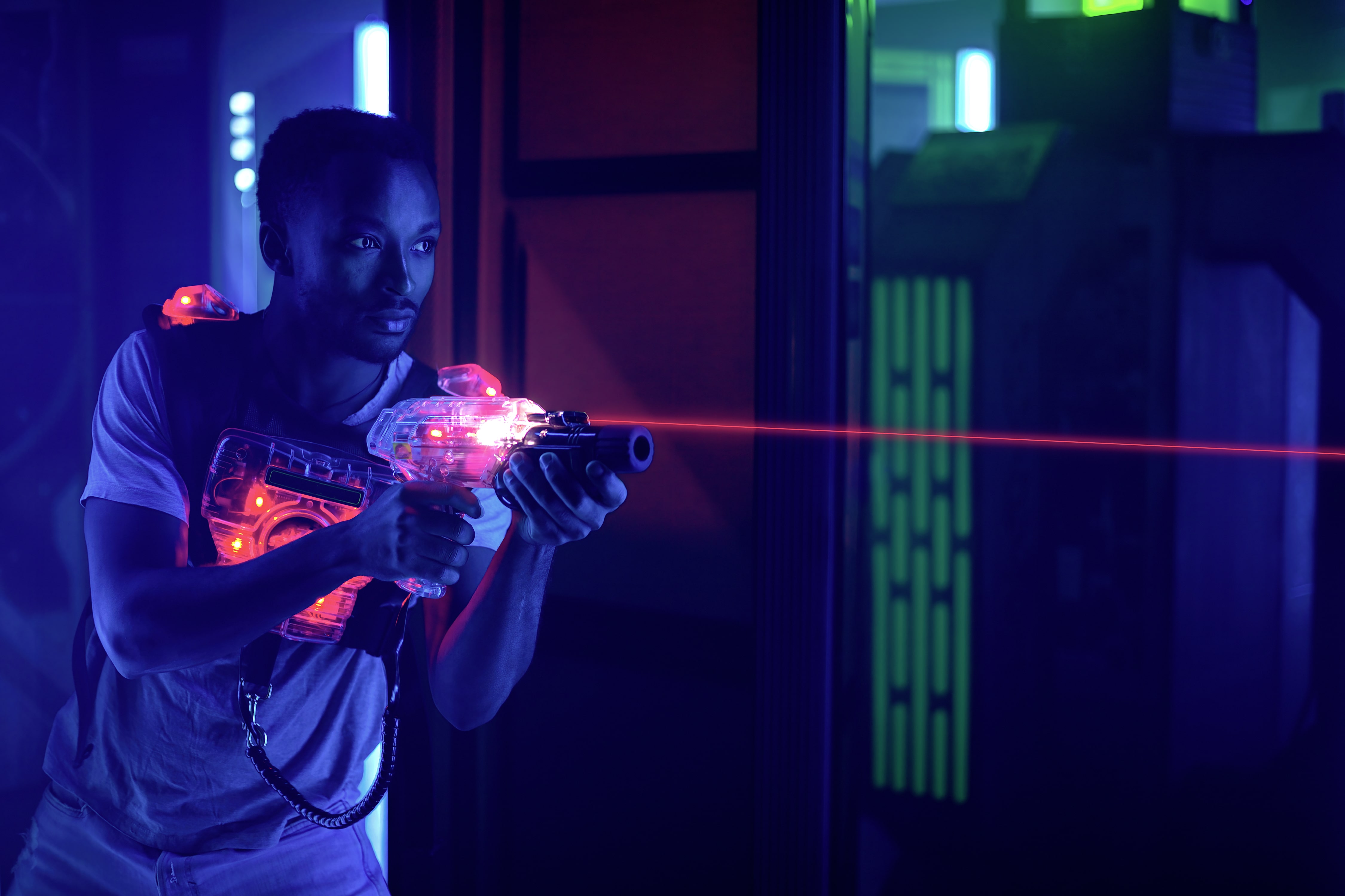 Laser tag team building