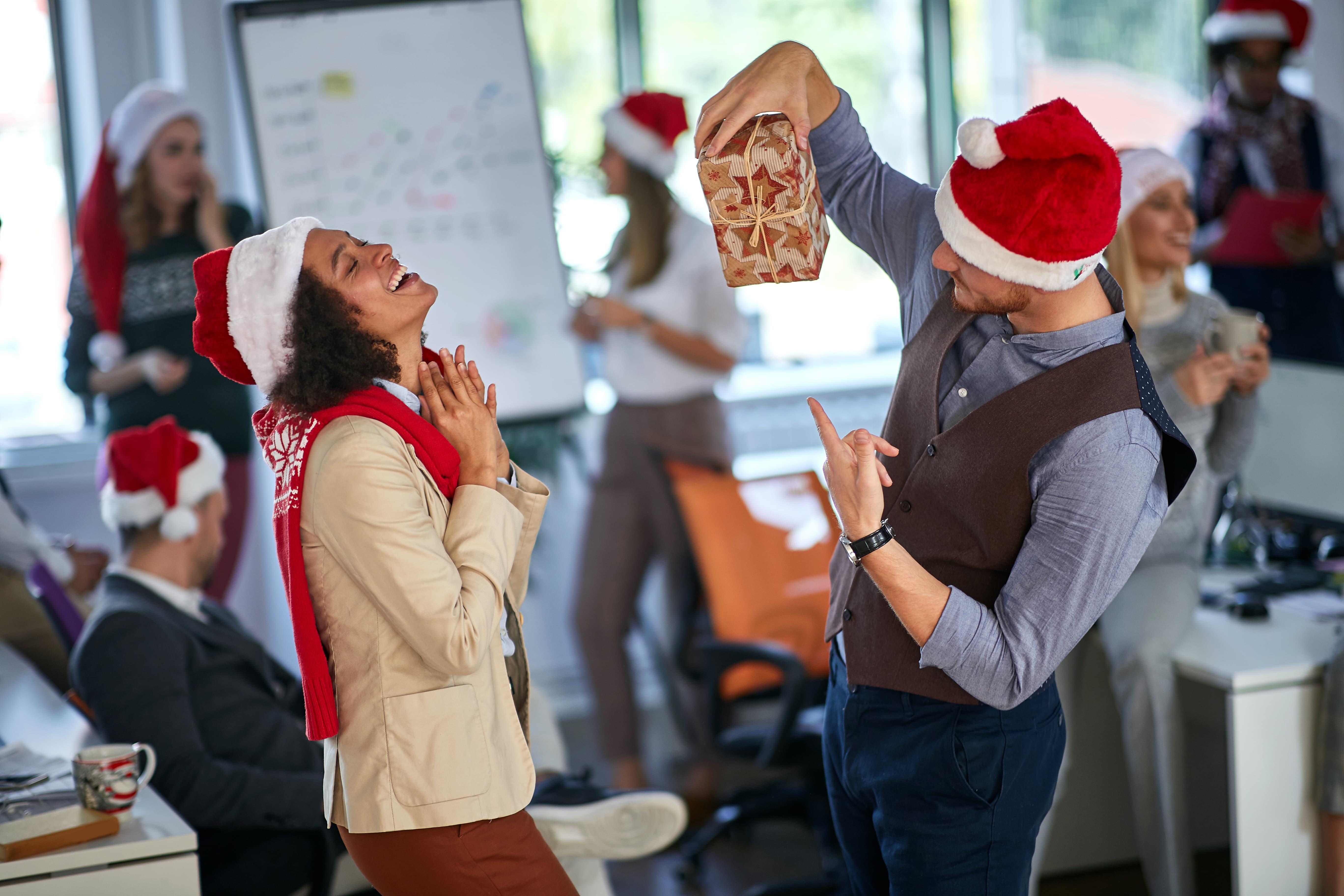Christmas celebration at the office