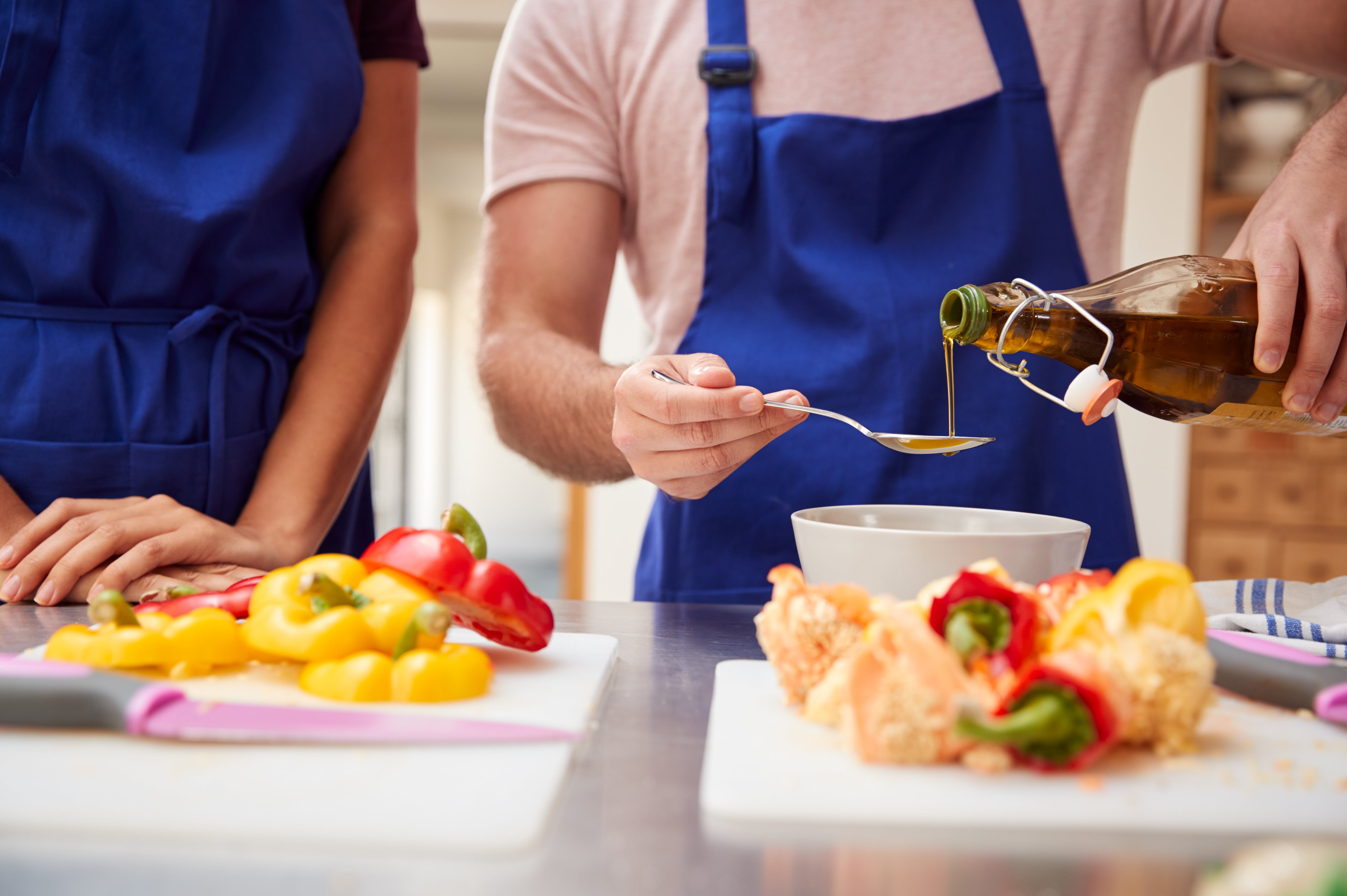 Cooking activity with colleagues.