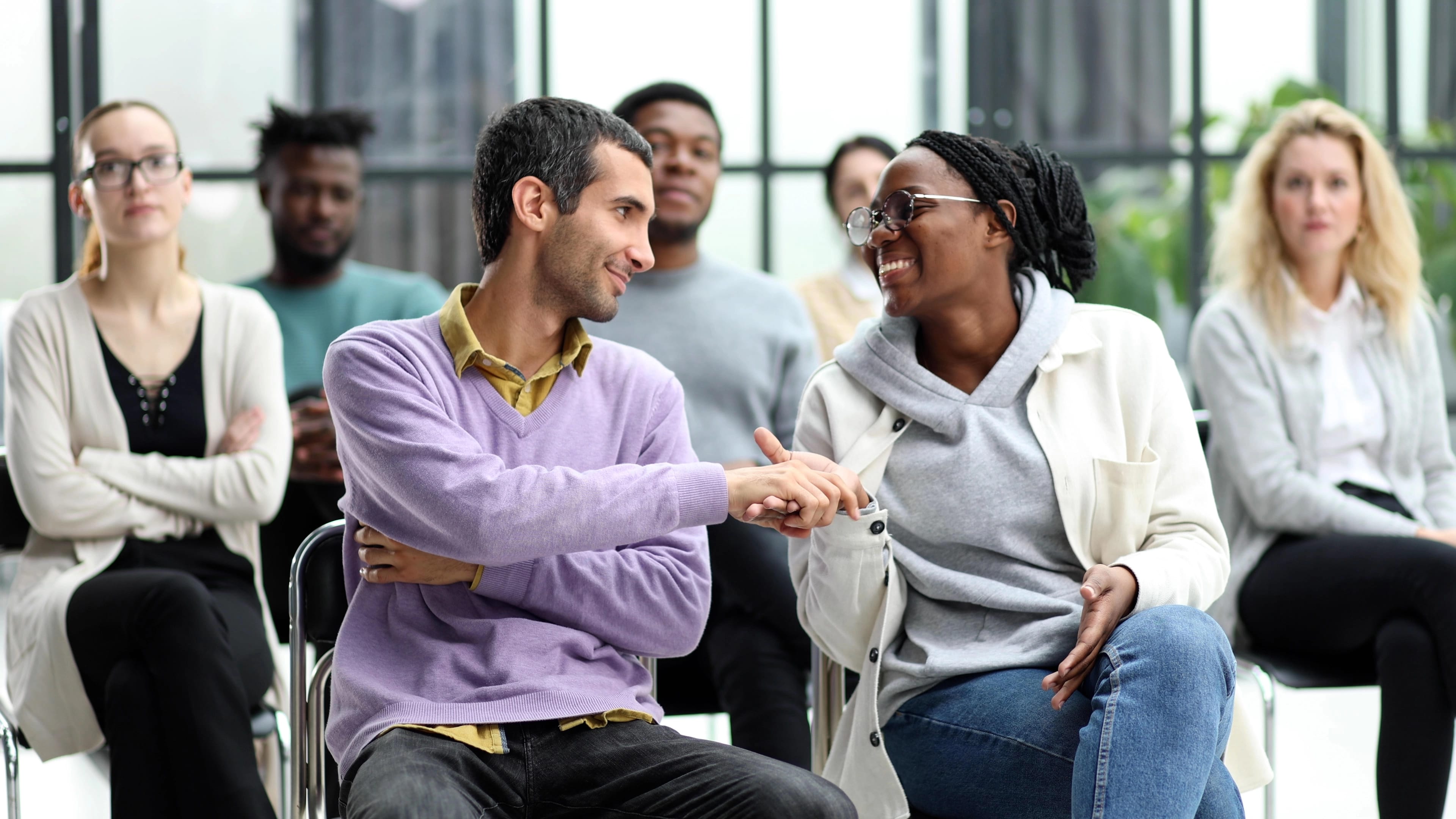 Diverse colleagues in a meeting