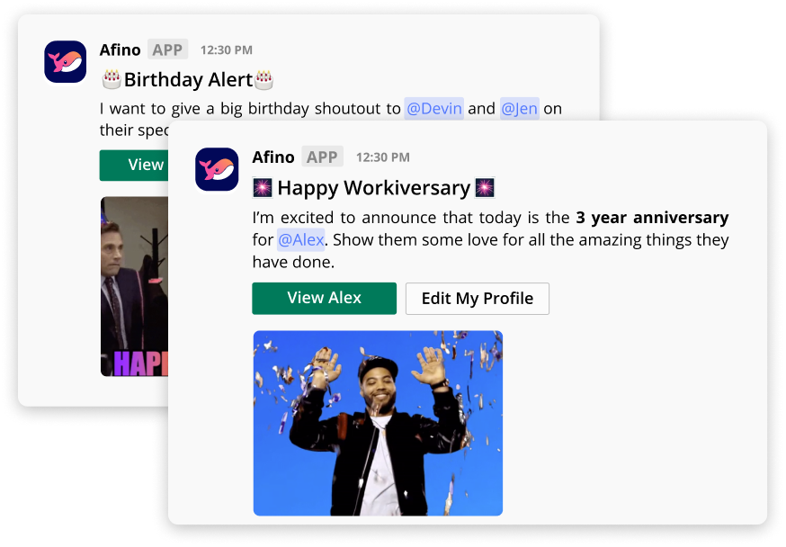 Afino Birthday Software
